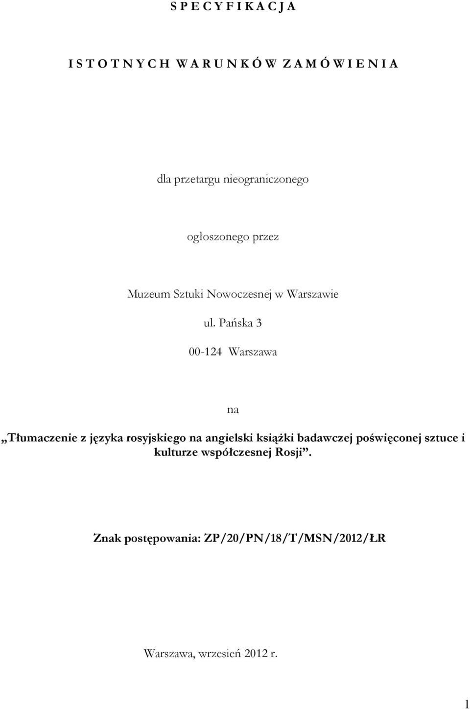 Pańska 3 00-124 Warszawa na Tłumaczenie z języka rosyjskiego na angielski książki badawczej