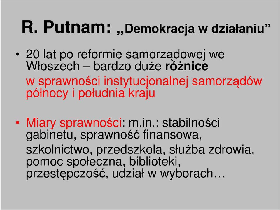 kraju Miary sprawności: m.in.