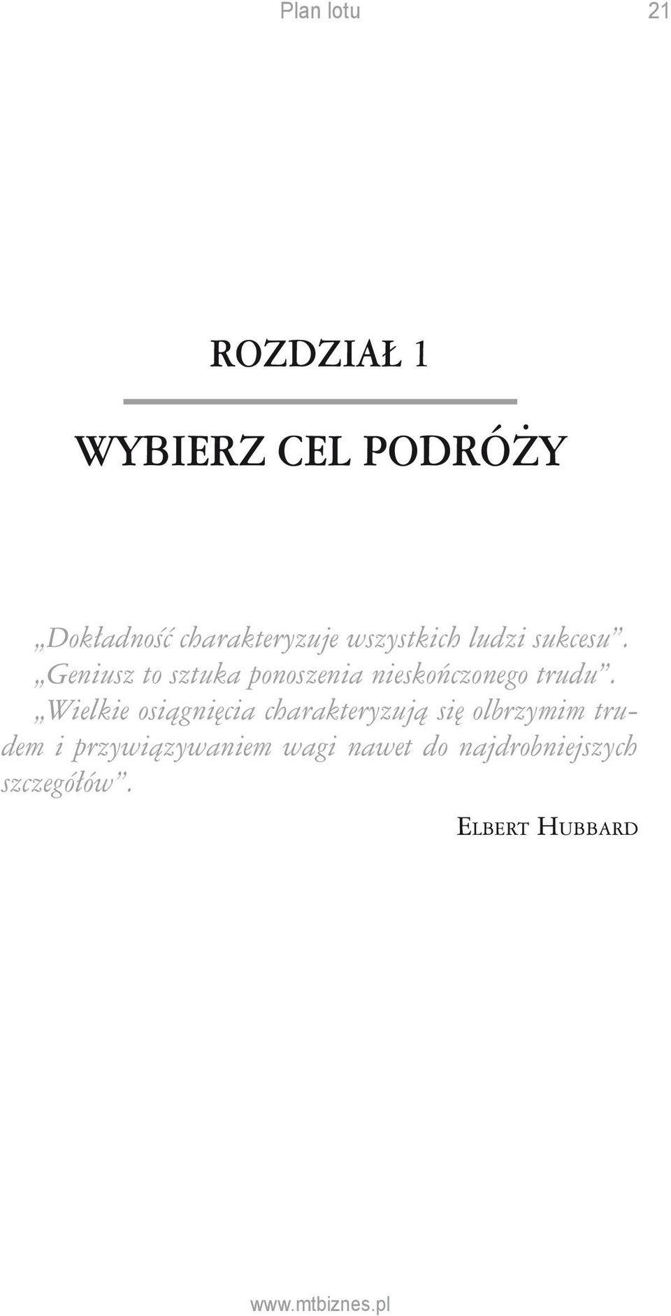 Geniusz to sztuka ponoszenia nieskończonego trudu.