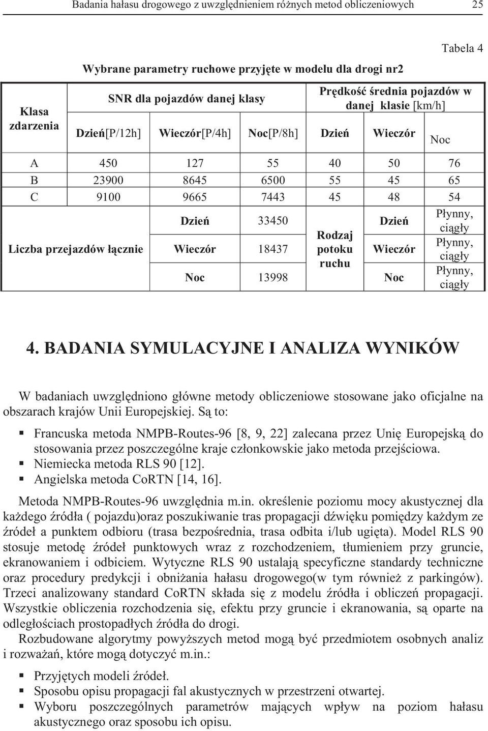 przejazdów cznie Wieczór 18437 potoku Wieczór ruchu Noc 13998 Noc cigy Pynny, cigy 4.