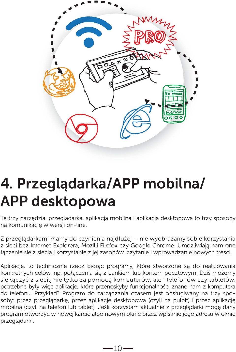 Umożliwiają nam one łączenie się z siecią i korzystanie z jej zasobów, czytanie i wprowadzanie nowych treści.