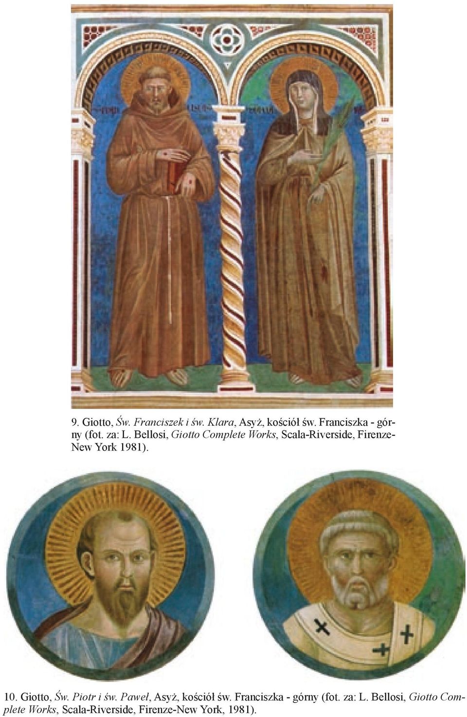 10. Giotto, Św. Piotr i św. Paweł, Asyż, kościół św. Franciszka - górny (fot.