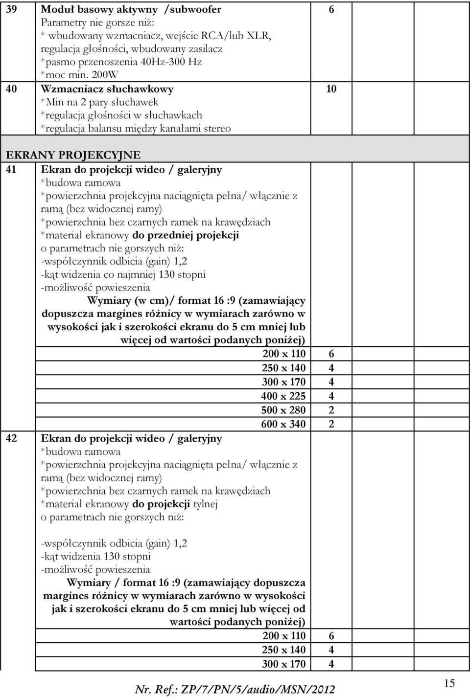 *budowa ramowa *powierzchnia projekcyjna naciągnięta pełna/ włącznie z ramą (bez widocznej ramy) *powierzchnia bez czarnych ramek na krawędziach *materiał ekranowy do przedniej projekcji o