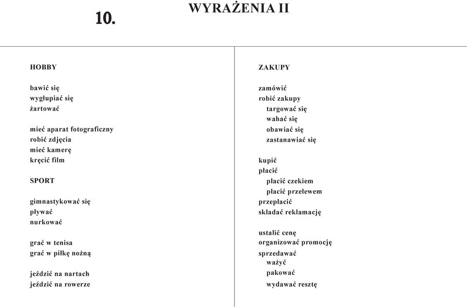 rowerze zamówić robić zakupy targować się wahać się obawiać się zastanawiać się kupić płacić płacić czekiem płacić