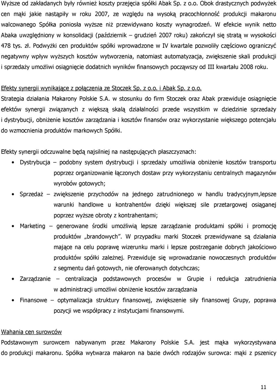 zty przejęcia spółki Abak Sp. z o.