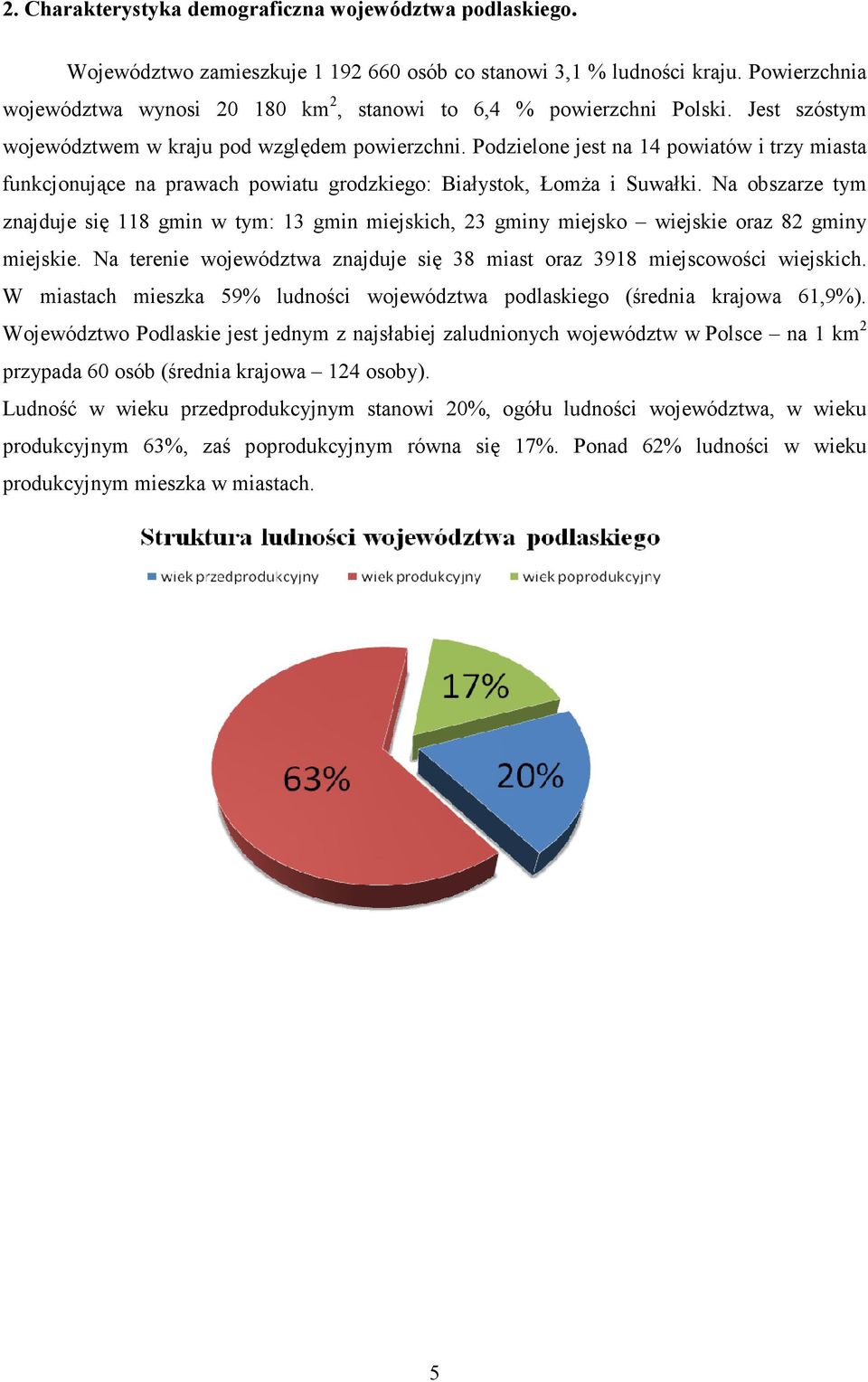 Podzielone jest na 14 powiatów i trzy miasta funkcjonujące na prawach powiatu grodzkiego: Białystok, ŁomŜa i Suwałki.