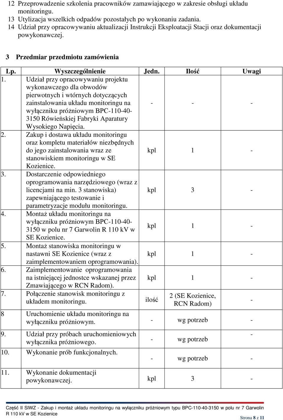 Udział przy opracowywaniu projektu wykonawczego dla obwodów pierwotnych i wtórnych dotyczących zainstalowania układu monitoringu na - - - wyłączniku próżniowym ВРС-110-40- 3150 Rówieńskiej Fabryki