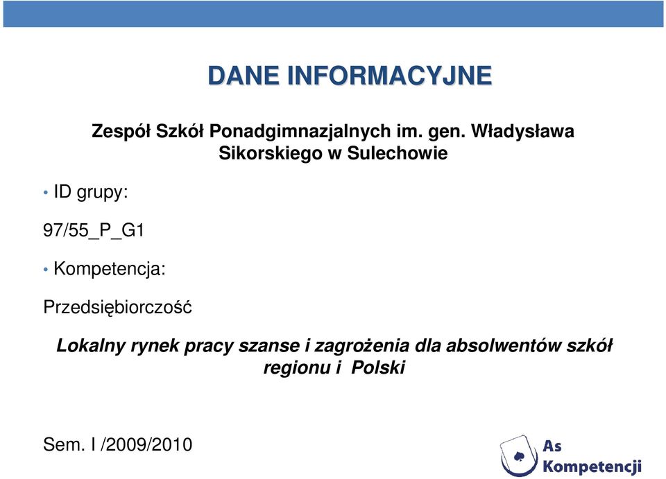 Władysława Sikorskiego w Sulechowie 97/55_P_G1 Kompetencja: