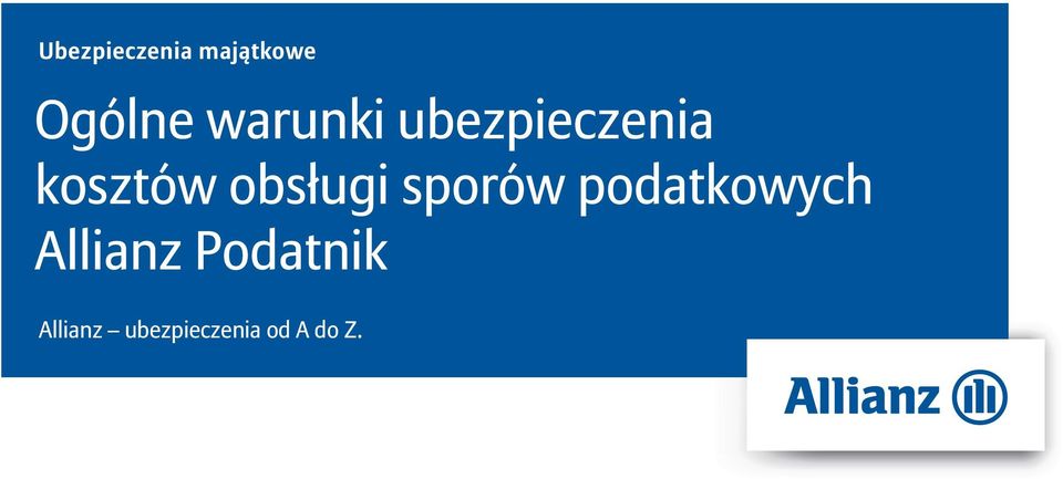 obsługi sporów podatkowych Allianz