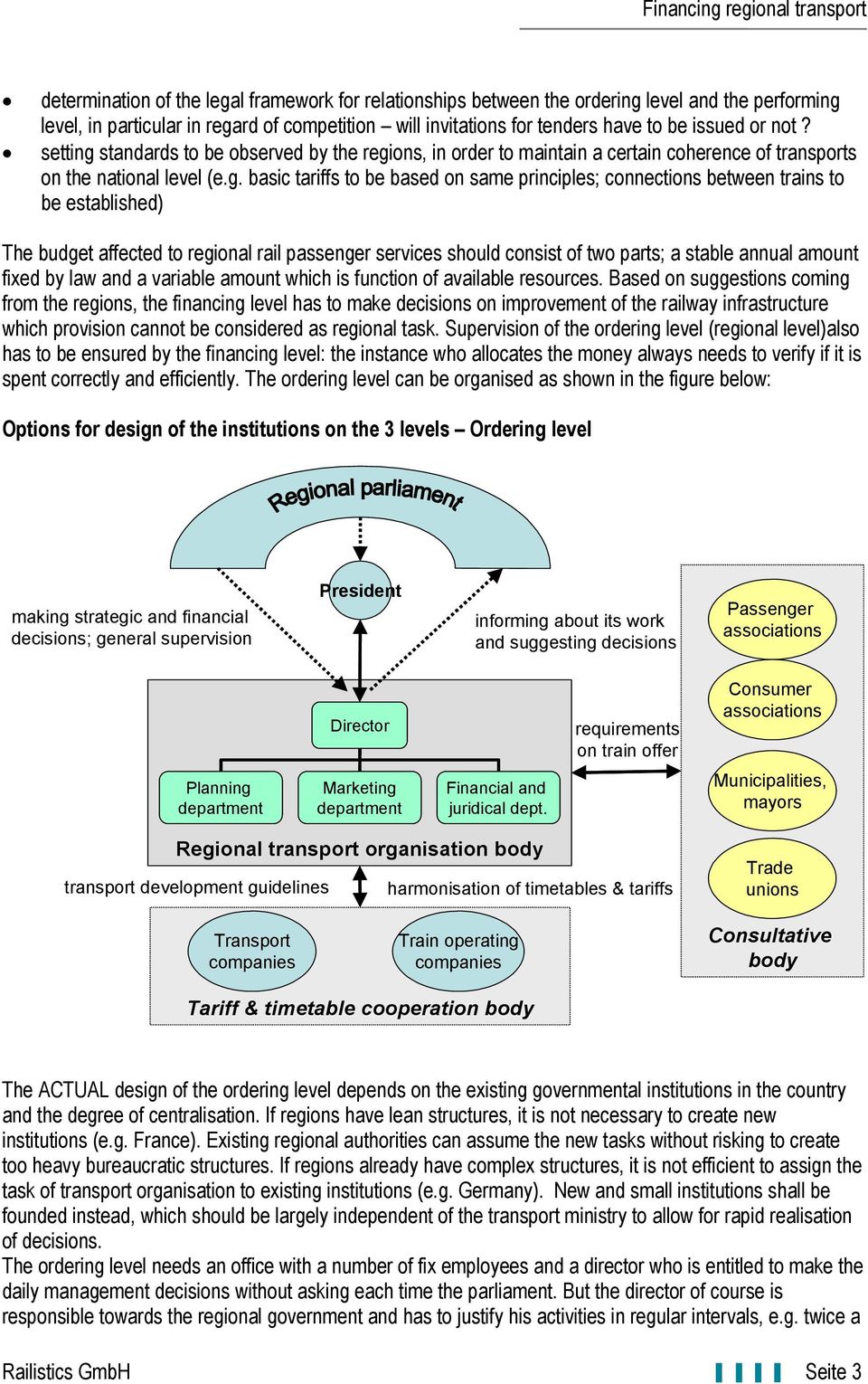 standards to be observed by the regi