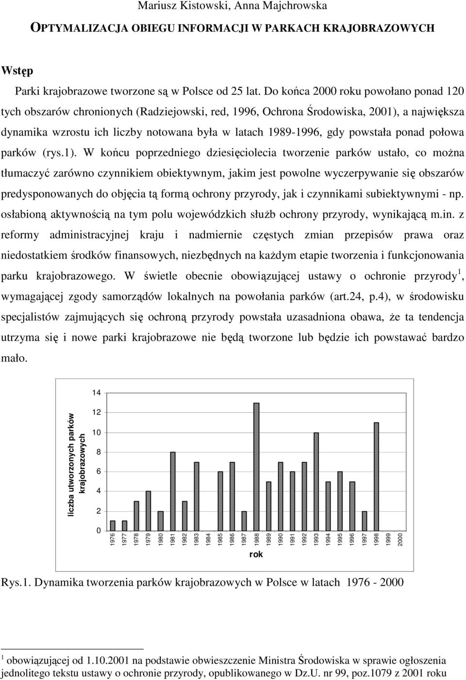 powstała ponad połowa parków (rys.1).