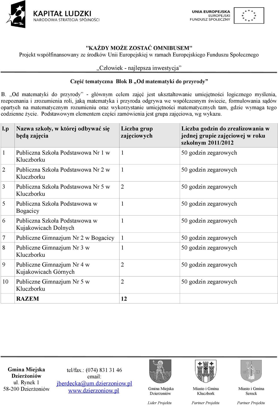 formułowania sądów opartych na matematycznym rozumieniu oraz wykorzystanie umiejętności matematycznych tam, gdzie wymaga tego codzienne życie.