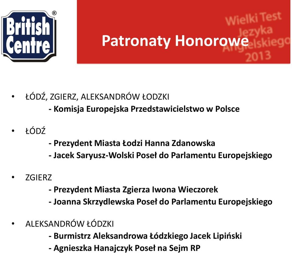 ZGIERZ - Prezydent Miasta Zgierza Iwona Wieczorek - Joanna Skrzydlewska Poseł do Parlamentu