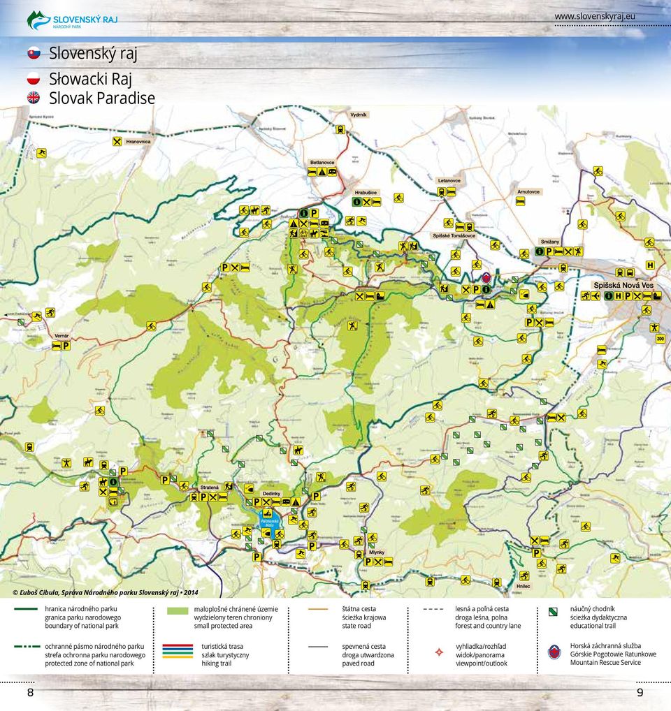 and country lane náučný chodník ścieżka dydaktyczna educational trail ochranné pásmo národného parku strefa ochronna parku narodowego protected zone of national park turistická trasa szlak