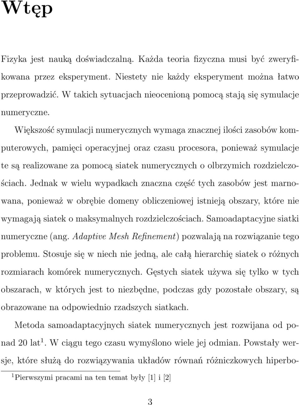 Większość symulacji numerycznych wymaga znacznej ilości zasobów komputerowych, pamięci operacyjnej oraz czasu procesora, ponieważ symulacje te są realizowane za pomocą siatek numerycznych o