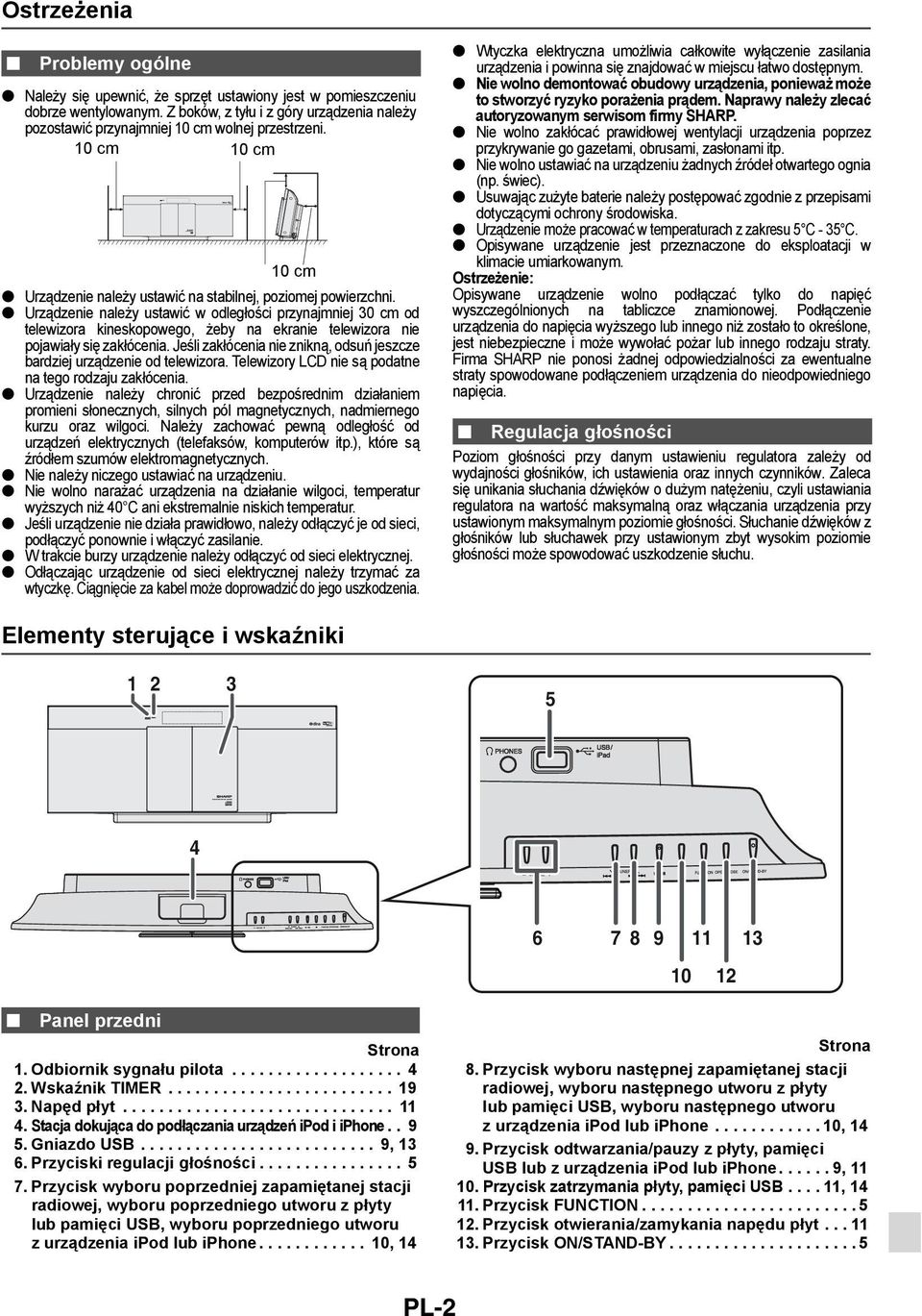 Urządzenie należy ustawić w odległości przynajmniej 30 cm od telewizora kineskopowego, żeby na ekranie telewizora nie pojawiały się zakłócenia.