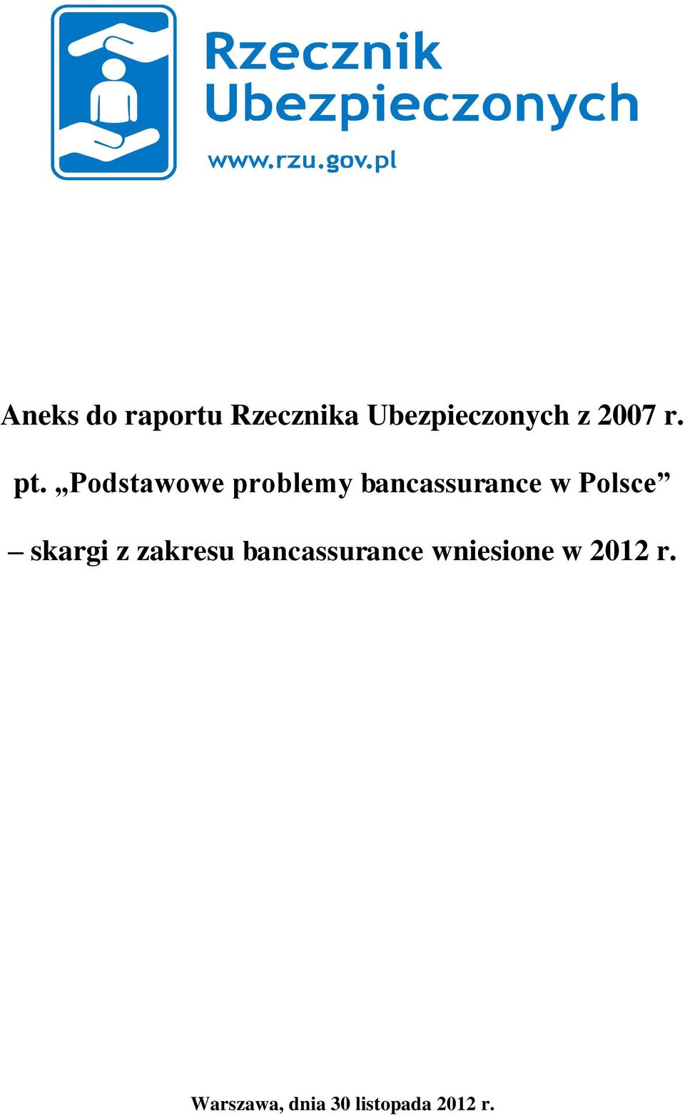 Podstawowe problemy bancassurance w Polsce