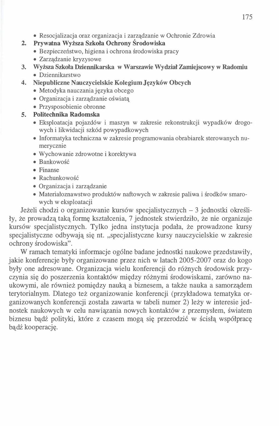 Niepubliczne Nauczycielskie Kolegium Języków Ob cych Metodyka nauczania języka obcego Organizacja i zarządzanie oświatą Przysposobienie obronne 5.