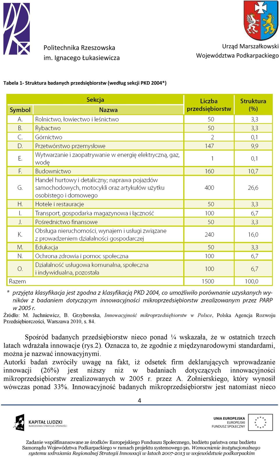 Spośród badanych przedsiębiorstw nieco ponad ¼ wskazała, że w ostatnich trzech latach wdrażała innowacje (rys.2).