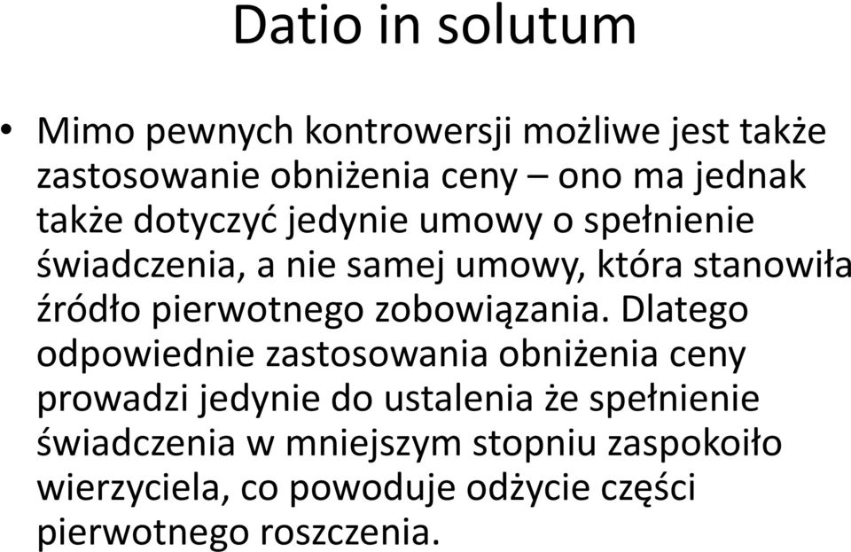 pierwotnego zobowiązania.