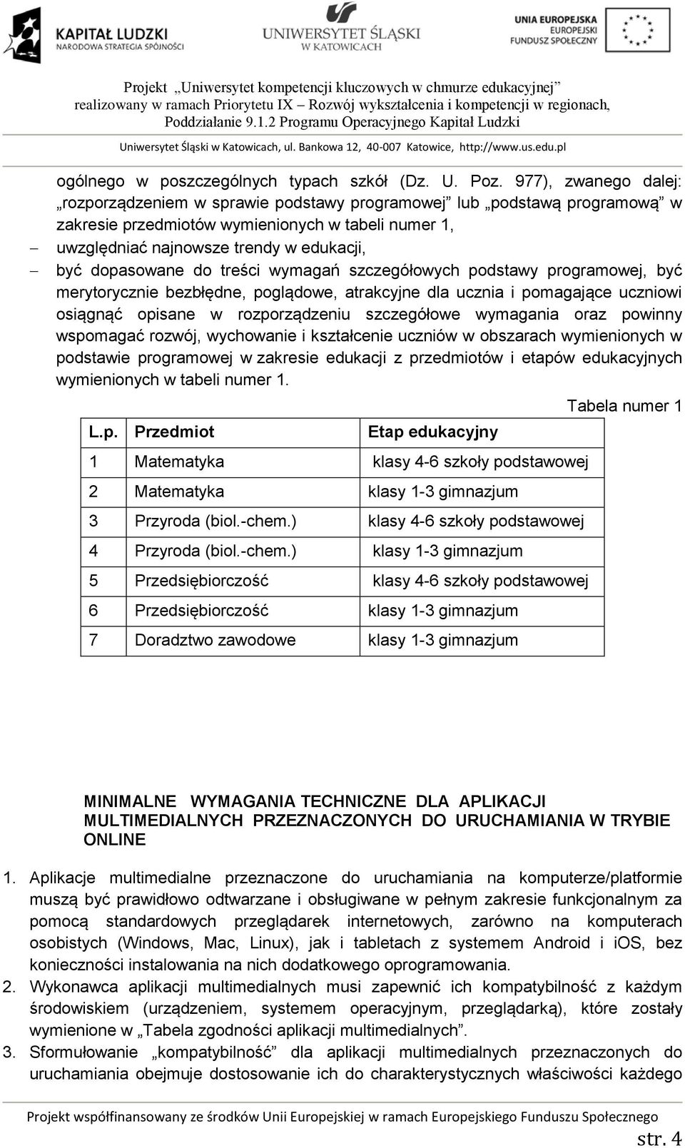 dopasowane do treści wymagań szczegółowych podstawy programowej, być merytorycznie bezbłędne, poglądowe, atrakcyjne dla ucznia i pomagające uczniowi osiągnąć opisane w rozporządzeniu szczegółowe