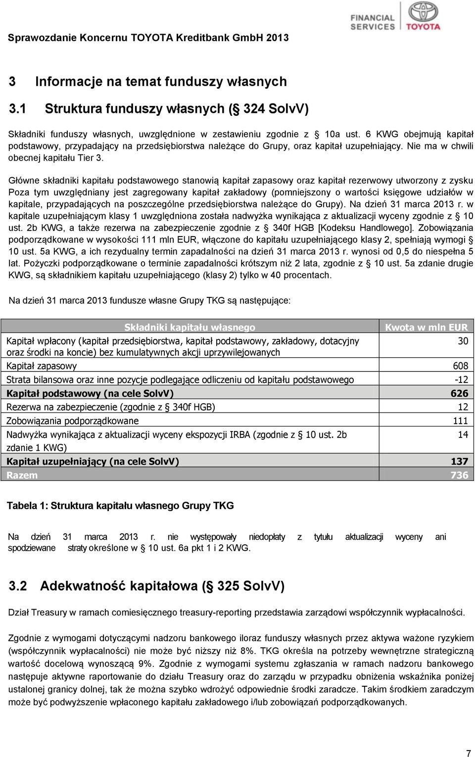 Główne składniki kapitału podstawowego stanowią kapitał zapasowy oraz kapitał rezerwowy utworzony z zysku Poza tym uwzględniany jest zagregowany kapitał zakładowy (pomniejszony o wartości księgowe