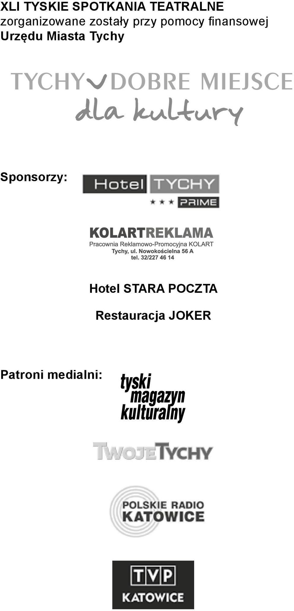 nansowej Urzędu Miasta Tychy sponsorzy: