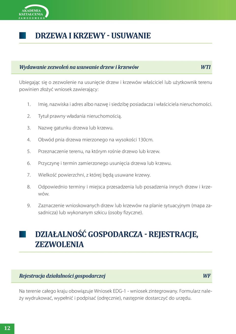 Obwód pnia drzewa mierzonego na wysokości 130cm. 5. Przeznaczenie terenu, na którym rośnie drzewo lub krzew. 6. Przyczynę i termin zamierzonego usunięcia drzewa lub krzewu. 7.