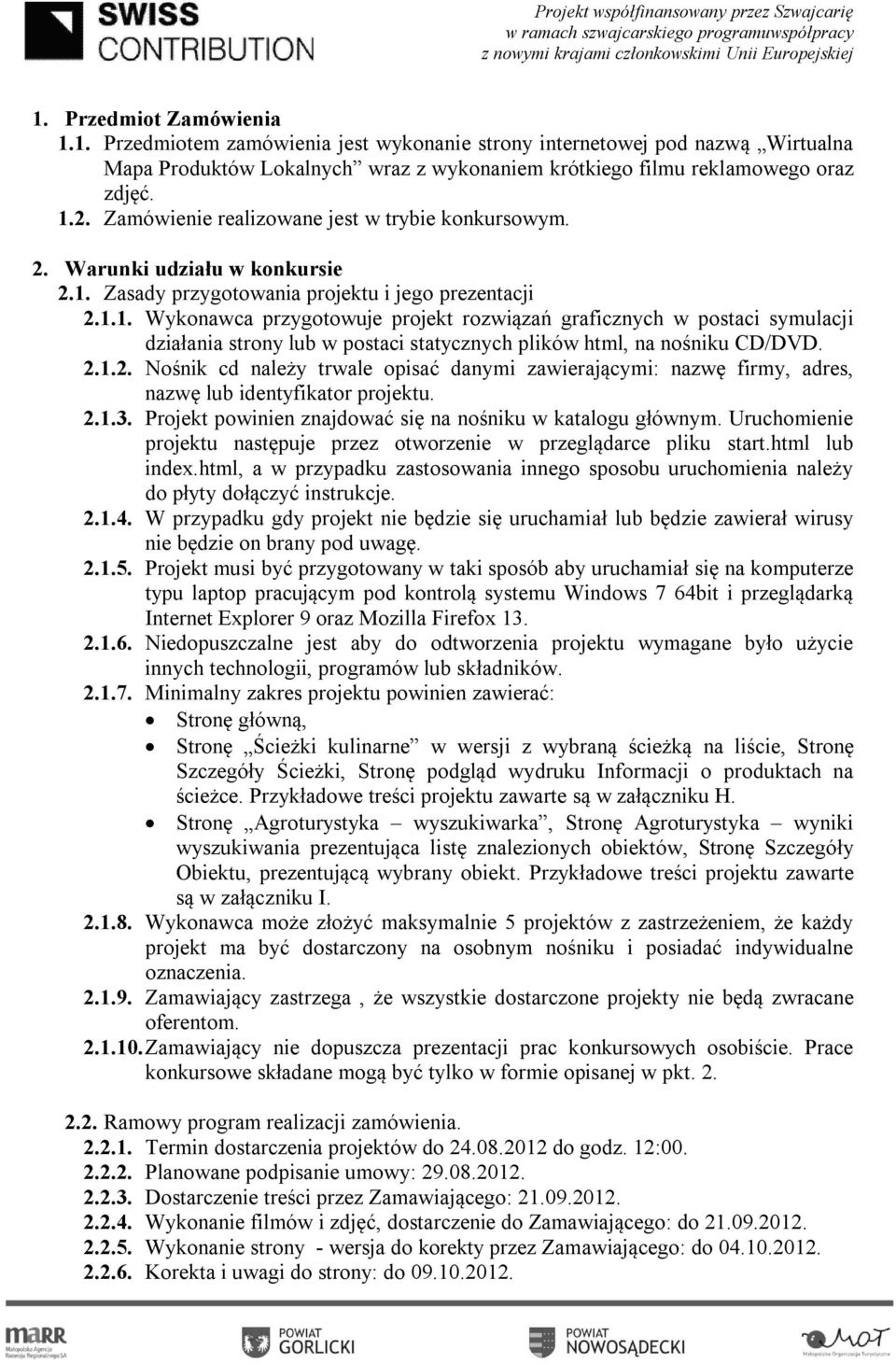 Zasady przygotowania projektu i jego prezentacji 2.1.