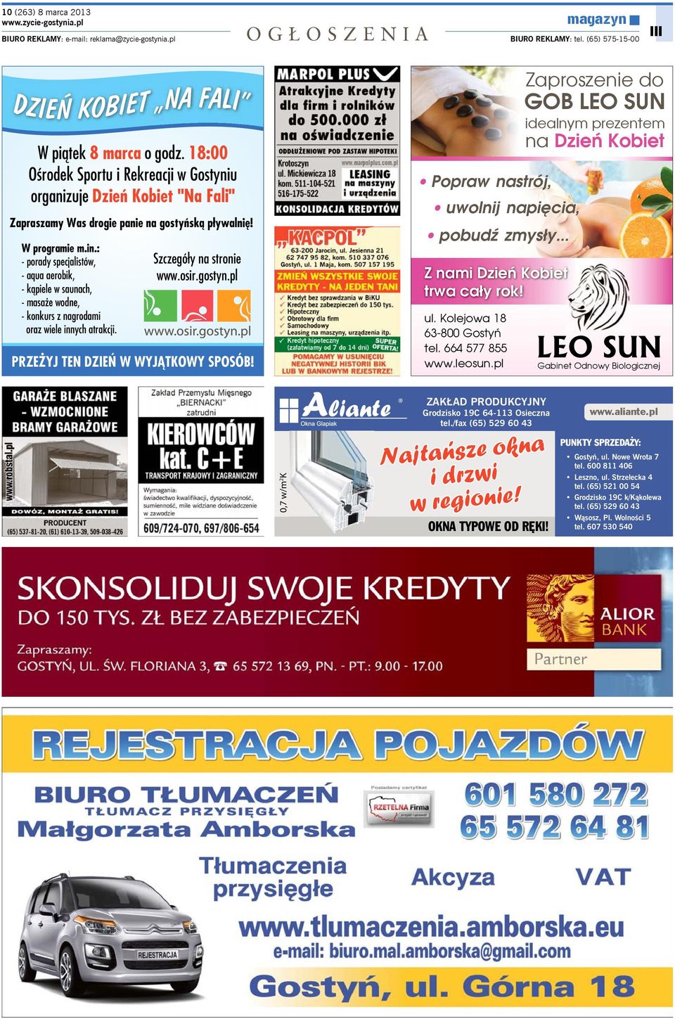 Kolejowa 18 tel. 664 577 855 www.leosun.