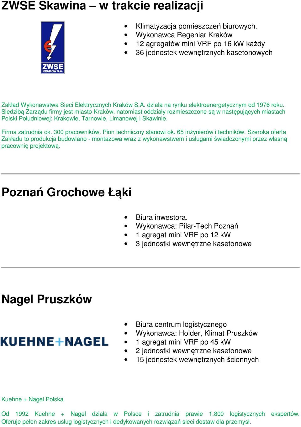 działa na rynku elektroenergetycznym od 1976 roku.