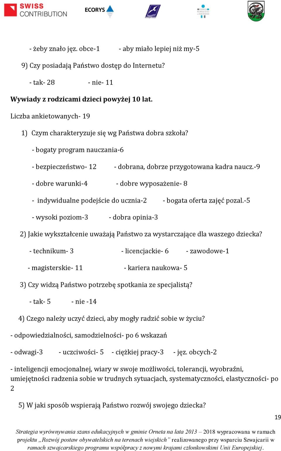 -9 - dobre warunki-4 - dobre wyposażenie- 8 - indywidualne podejście do ucznia-2 - bogata oferta zajęć pozal.