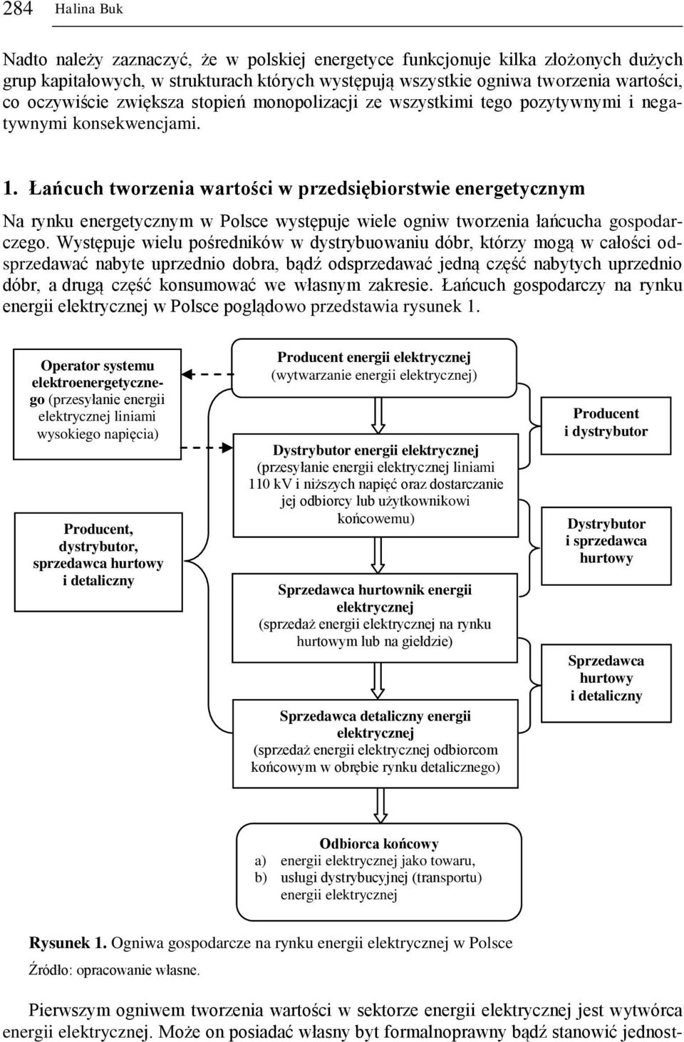 Łańcuch tworzenia wartości w przedsiębiorstwie energetycznym Na rynku energetycznym w Polsce występuje wiele ogniw tworzenia łańcucha gospodarczego.