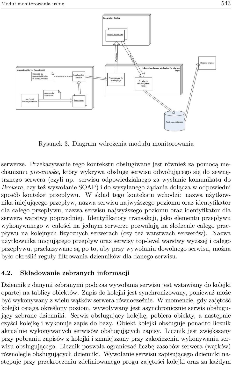 serwisu odpowiedzialnego za wysłanie komunikatu do Brokera, czy też wywołanie SOAP) i do wysyłanego żądania dołącza w odpowiedni sposób kontekst przepływu.