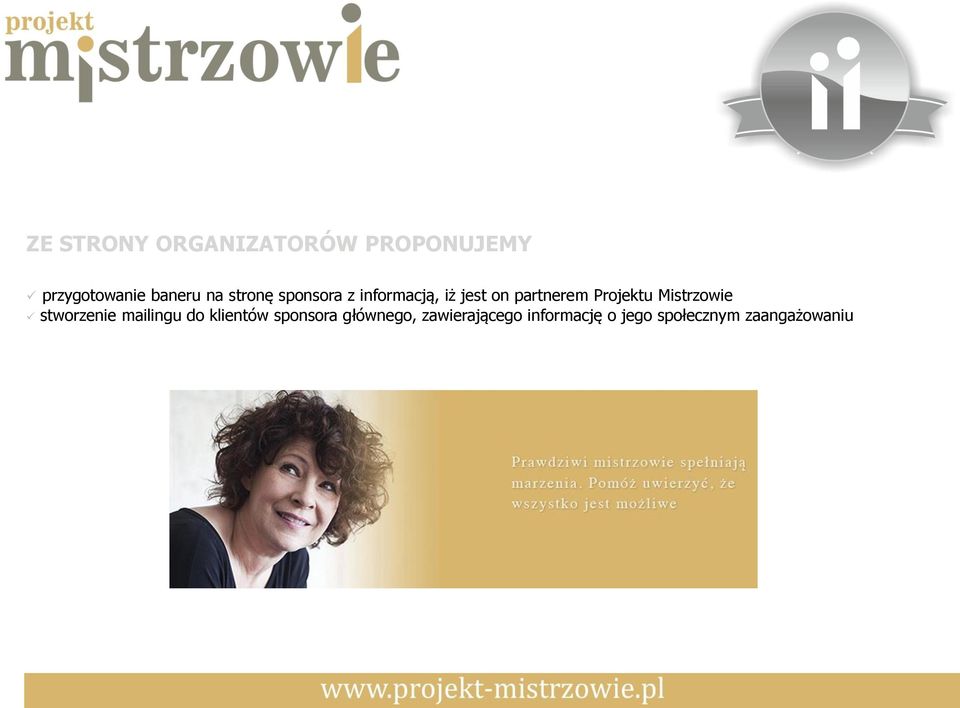 Mistrzowie stworzenie mailingu do klientów sponsora