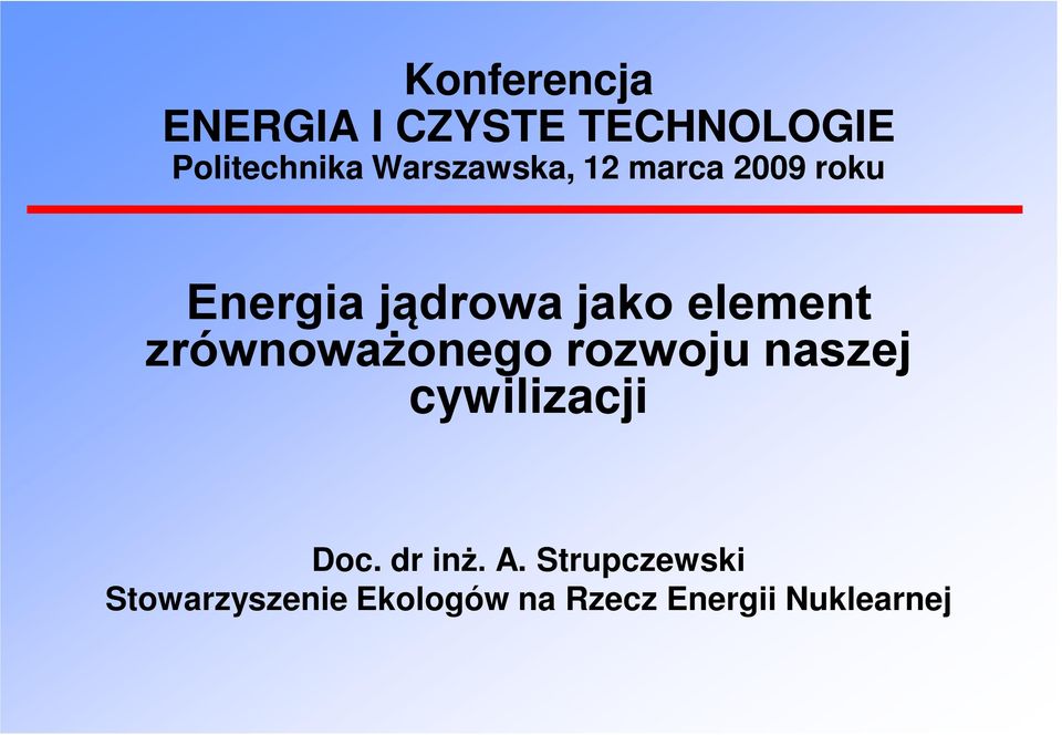 element zrównoważonego rozwoju naszej cywilizacji Doc.