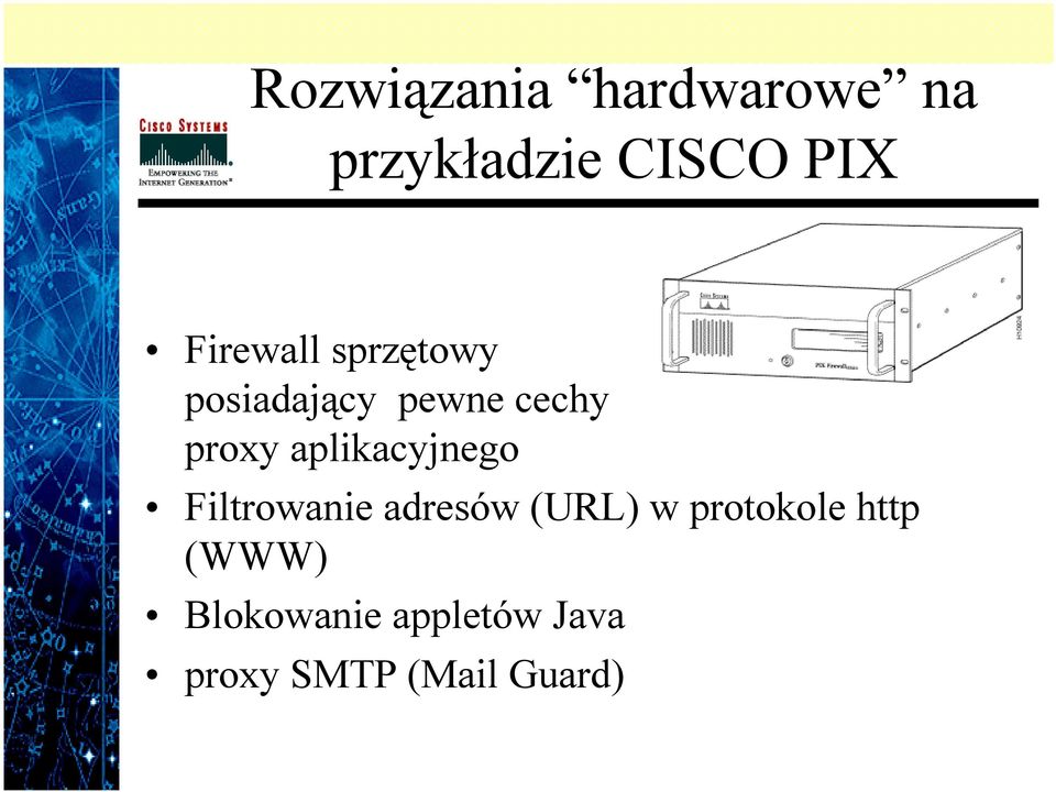 aplikacyjnego Filtrowanie adresów (URL) w protokole