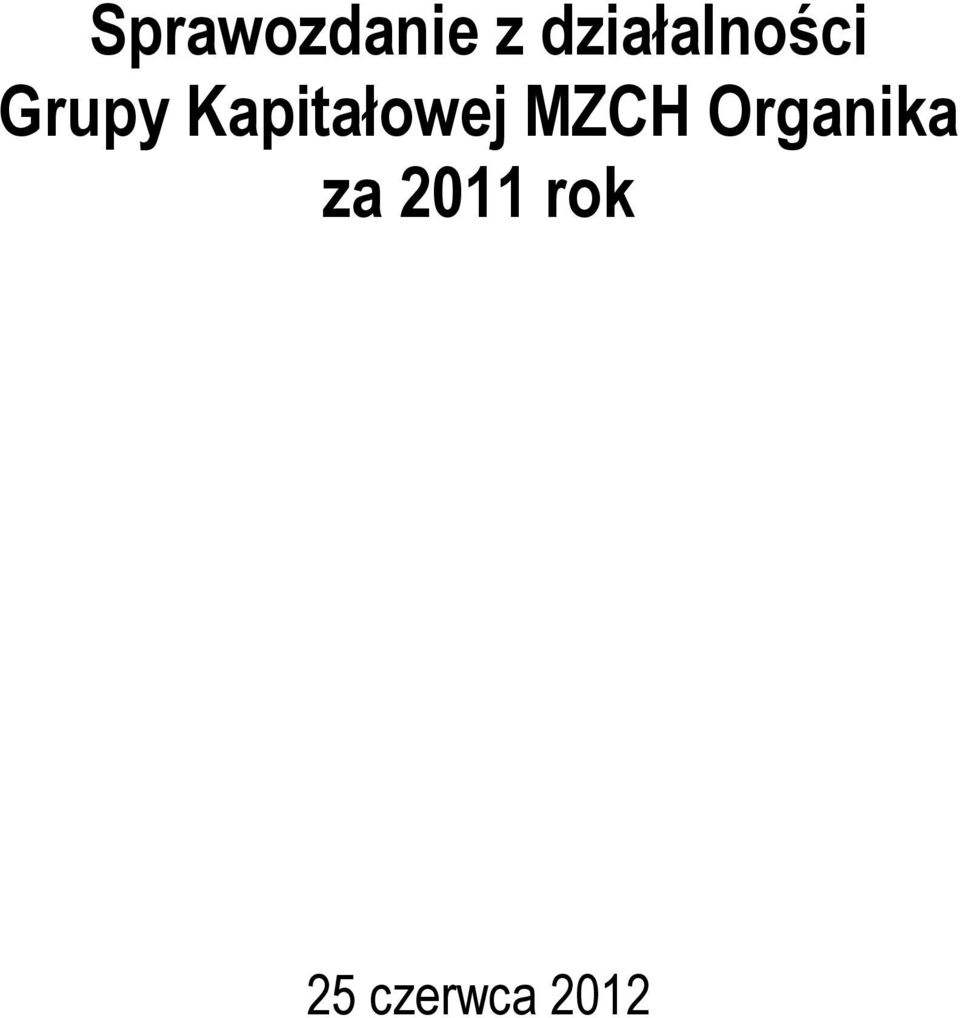 Kapitałowej MZCH