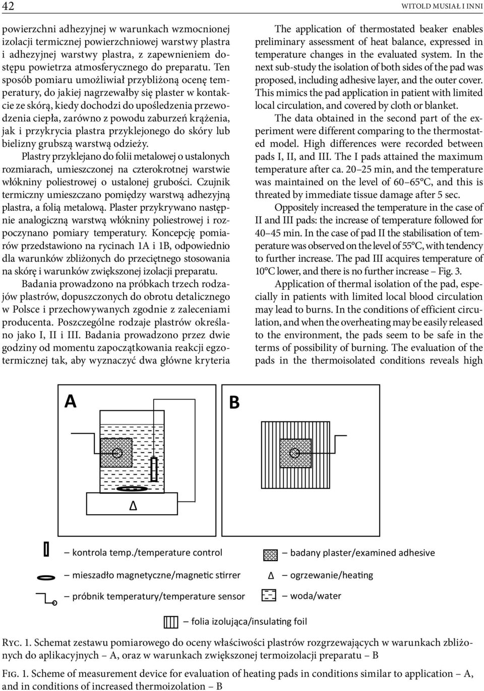 Ten sposób pomiaru umożliwiał przybliżoną ocenę temperatury, do jakiej nagrzewałby się plaster w kontakcie ze skórą, kiedy dochodzi do upośledzenia przewodzenia ciepła, zarówno z powodu zaburzeń