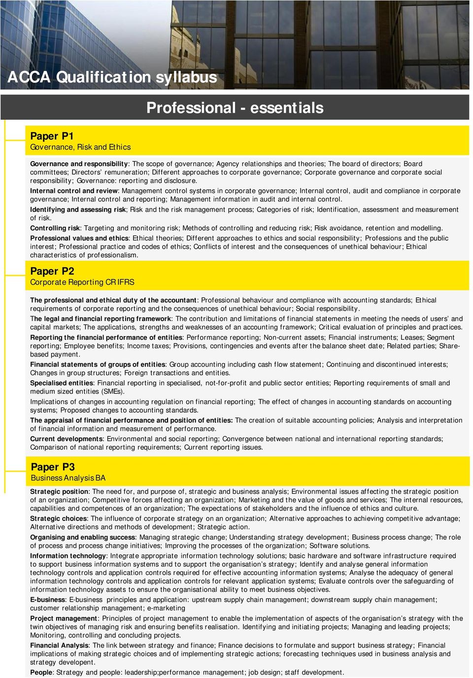 Internal control and review: Management control systems in corporate governance; Internal control, adit and compliance in corporate governance; Internal control and reporting; Management information