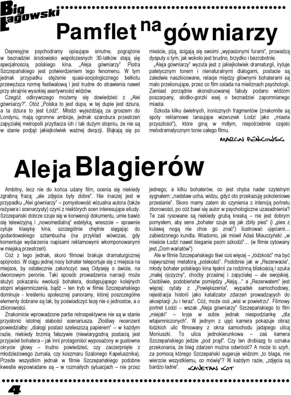 W tym jednak przypadku stężenie quasi-socjologicznego bełkotu przewyższa normę festiwalową i jest trudne do strawienia nawet przy skrajnie wysokiej asertywności widzów.