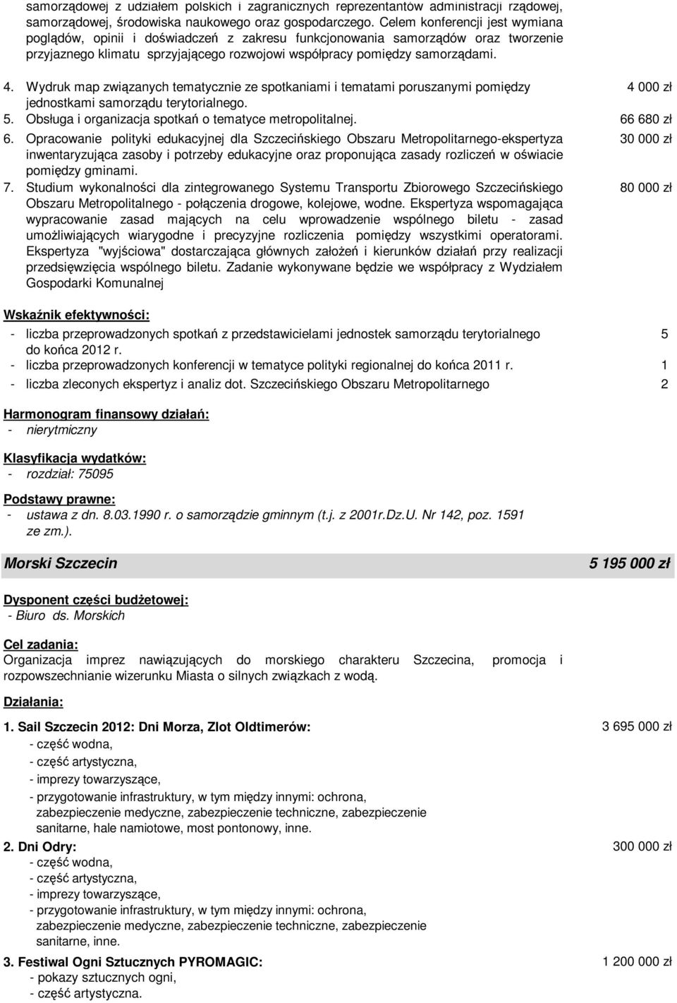 Wydruk map związanych tematycznie ze spotkaniami i tematami poruszanymi pomiędzy 4 000 zł jednostkami samorządu terytorialnego. 5. Obsługa i organizacja spotkań o tematyce metropolitalnej.