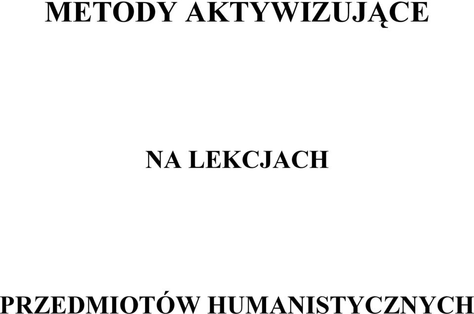 NA LEKCJACH