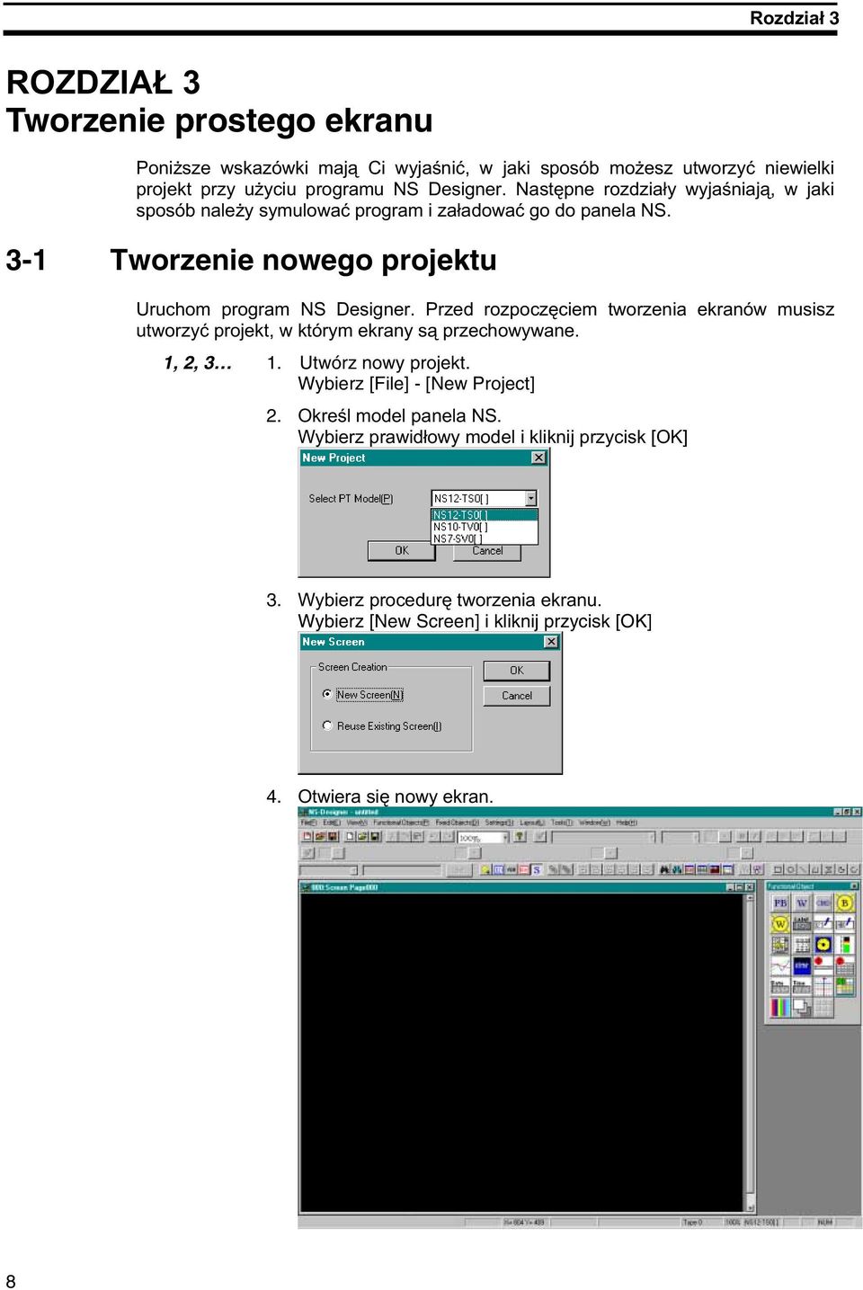 Utwórz nowy projekt. Wybierz [File] - [New Project] 2.