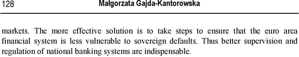 euro area financial system is less vulnerable to sovereign