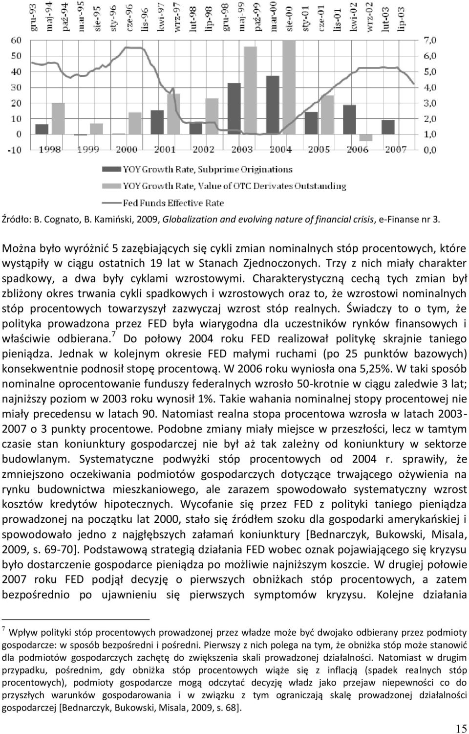 Trzy z nich miały charakter spadkowy, a dwa były cyklami wzrostowymi.