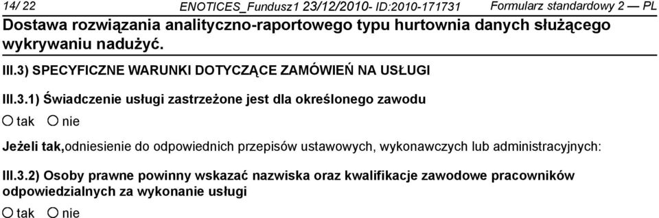 określonego zawodu Jeżeli,odsie do odpowiednich przepisów ustawowych, wykonawczych lub