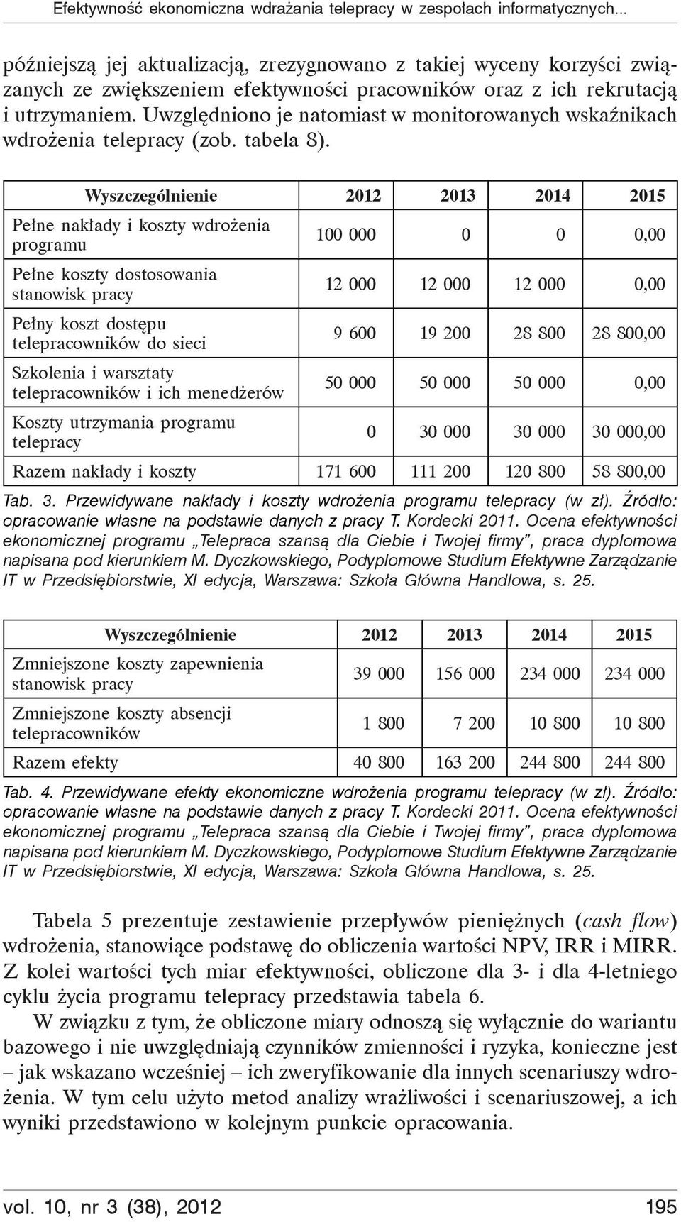 Uwzgl dniono je natomiast w monitorowanych wska nikach wdro enia telepracy (zob. tabela 8).