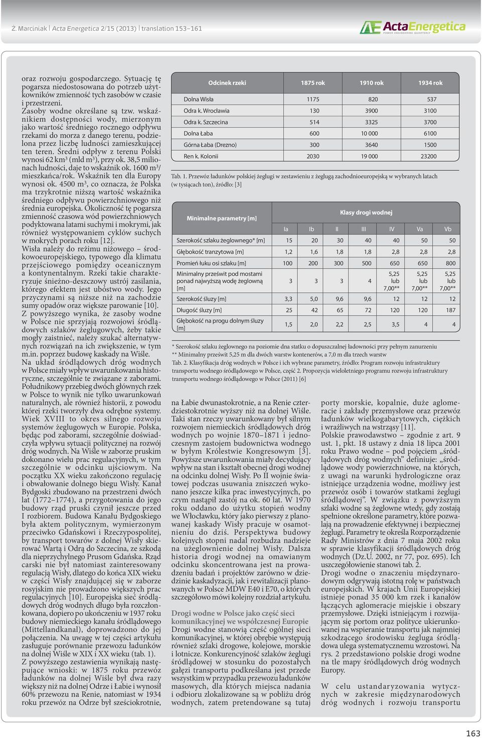 wskaźnikiem dostępności wody, mierzonym jako wartość średniego rocznego odpływu rzekami do morza z danego terenu, podzielona przez liczbę ludności zamieszkującej ten teren.