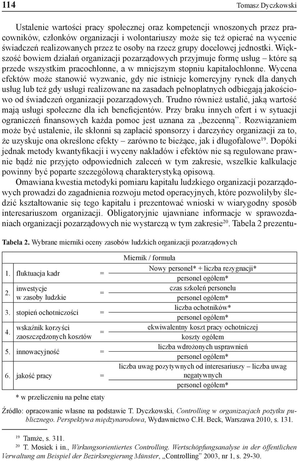 Większość bowiem działań organizacji pozarządowych przyjmuje formę usług które są przede wszystkim pracochłonne, a w mniejszym stopniu kapitałochłonne.